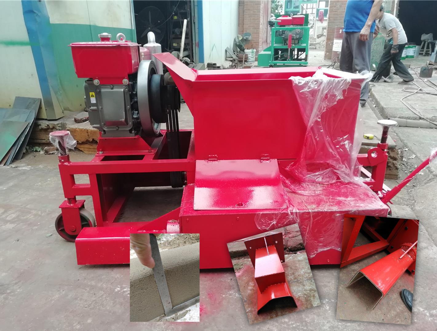 博樂(lè)小型攔水帶滑模機(jī)案例